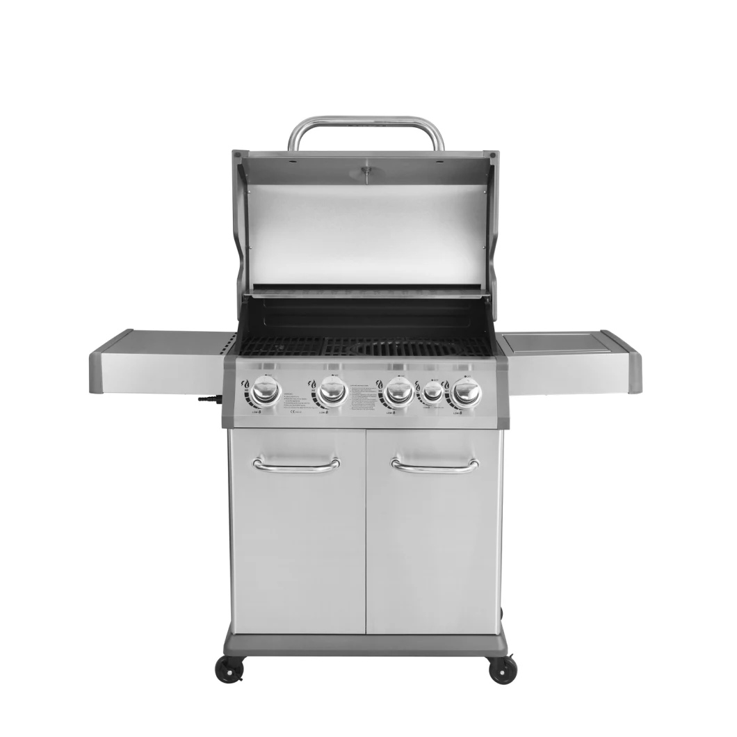 Linka Stainless Steel 4 Burner+Side Burner CE Gas BBQ Grill